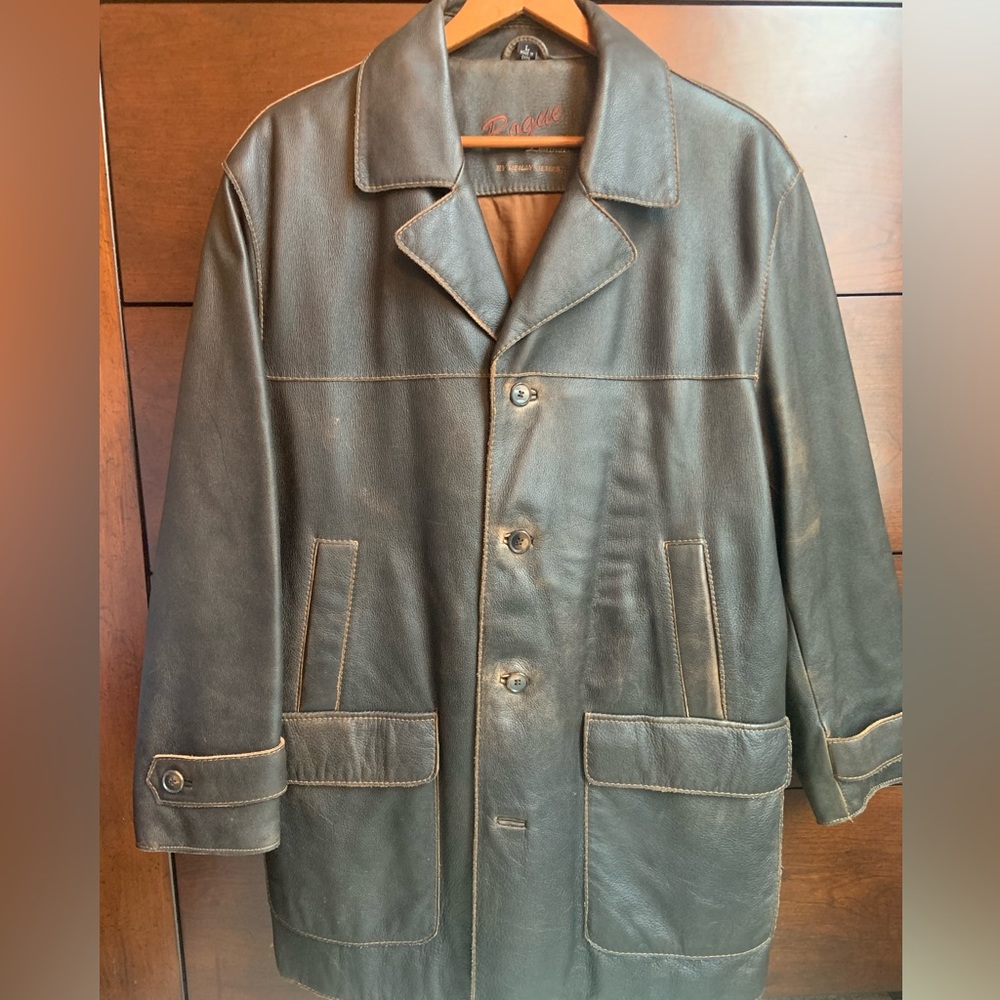 Reilly Olmes Heavyweight Brown Leather Jacket